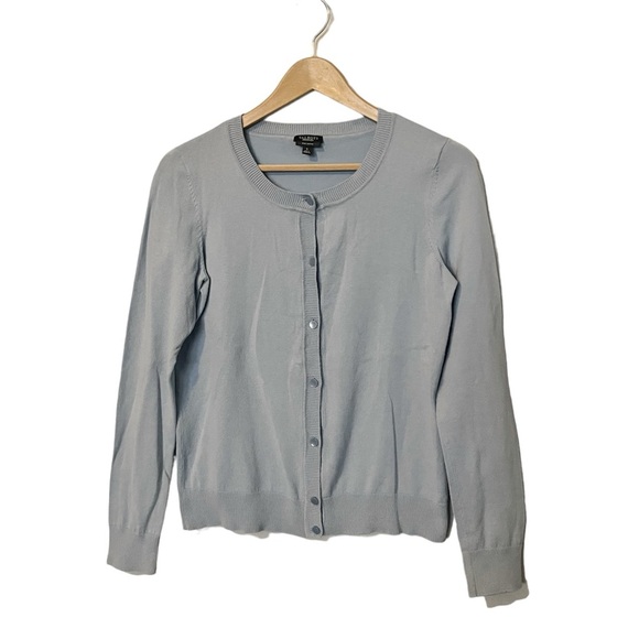 Talbots Pima Cotton Periwinkle/Sky Blue Cardigan - Size Small - Picture 1 of 5